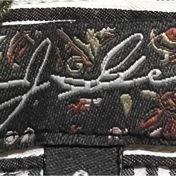 J.Glee Floral Pin-Striped Shirt Dress with Embroidered Roses - Picture 7 of 8